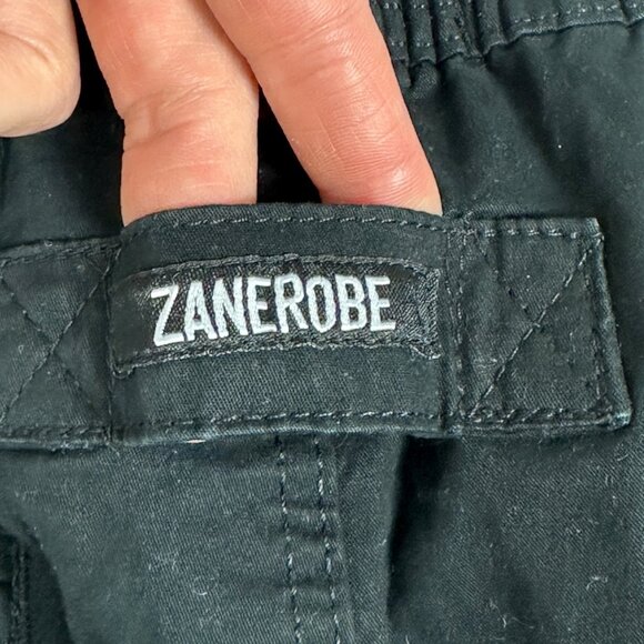 SOLD Zanerobe Sureshot Joggers Black Mens Size 32 Slouch Cotton Casual‎ Pants - Picture 13 of 16